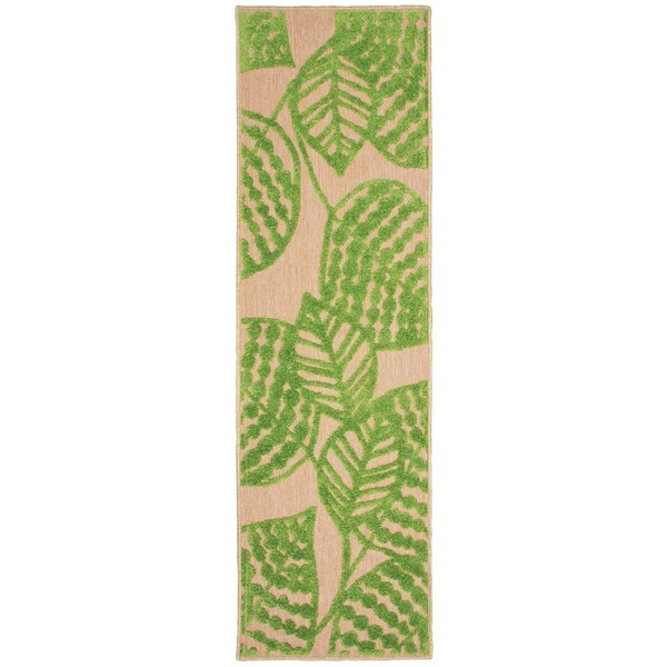 Oriental Weavers Cayman 566F9 2x8 Runner - Sand/ Green-Polypropylene C566F9068230ST - main
